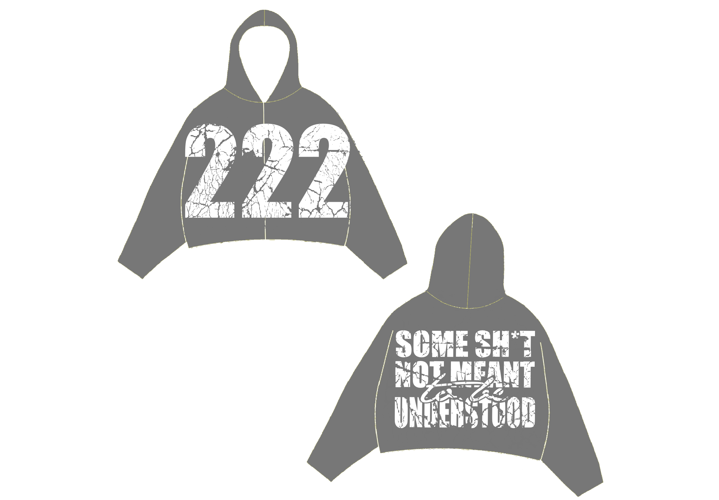 222 HOODIE-GRAY