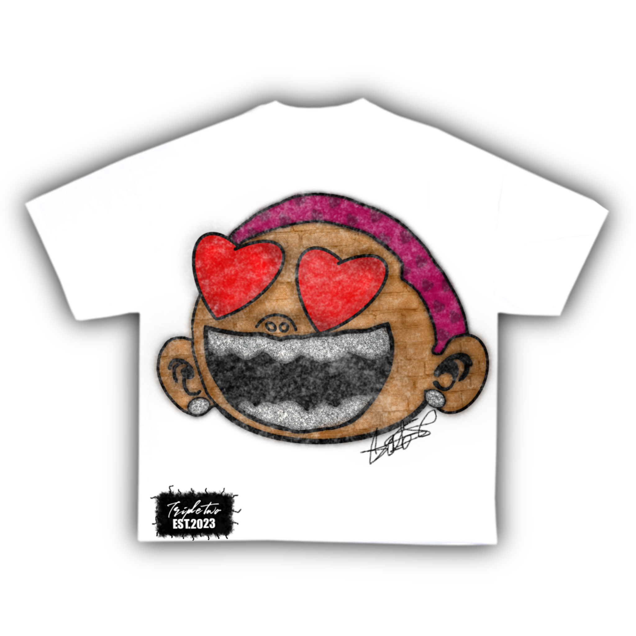 BIG FACE TEE-WHITE
