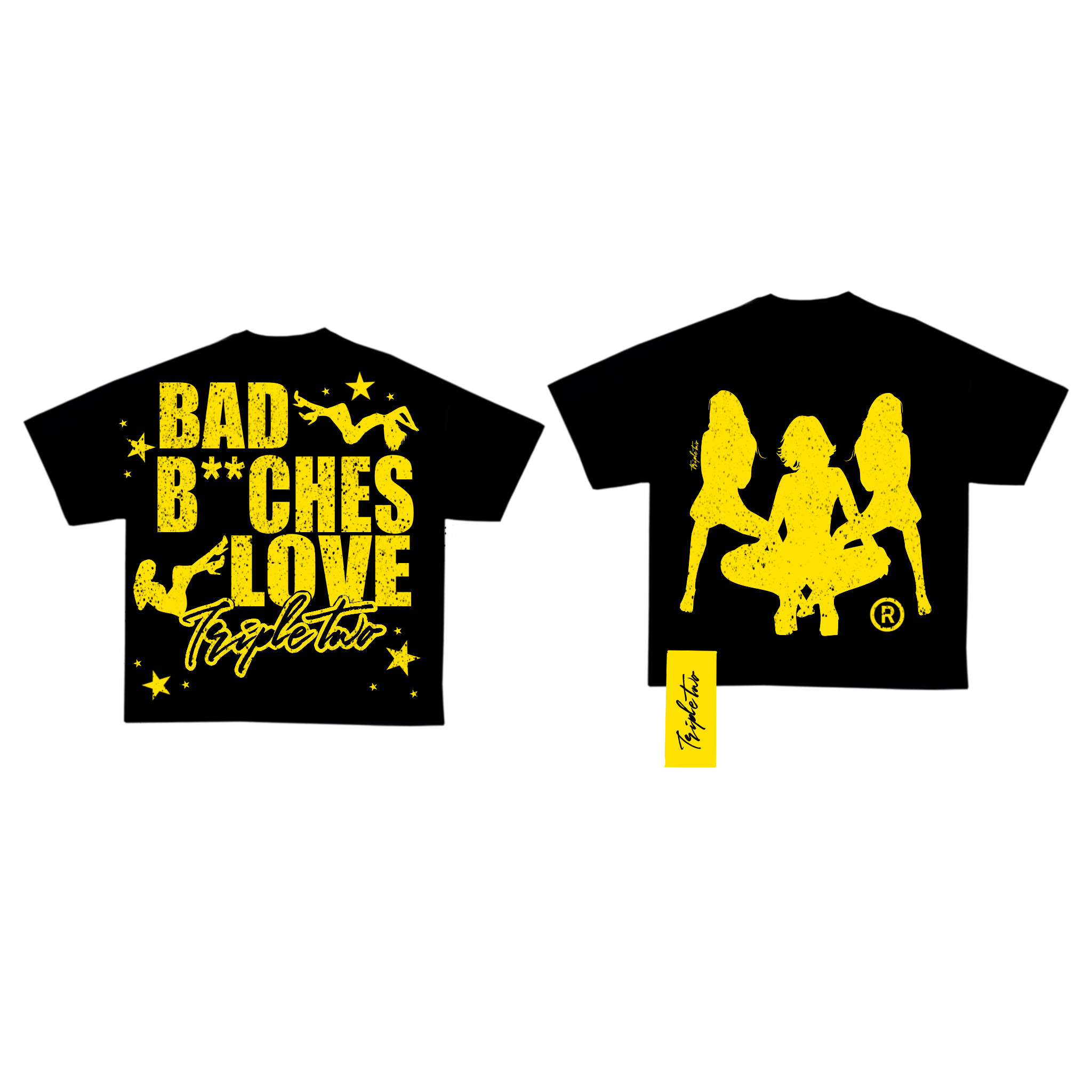 BBLT TEE-BLACK/YELLOW